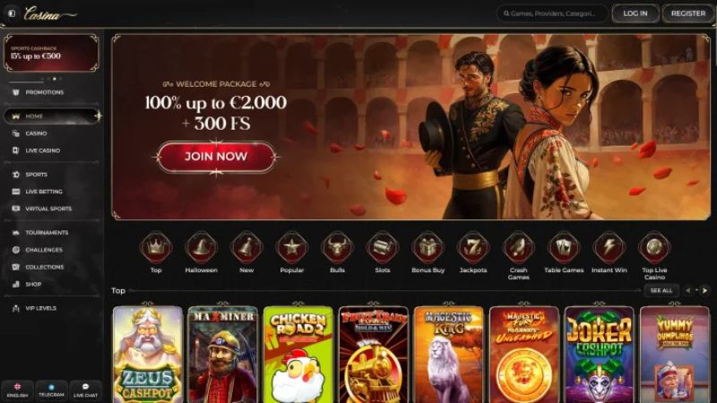 Casina Casino Screenshot