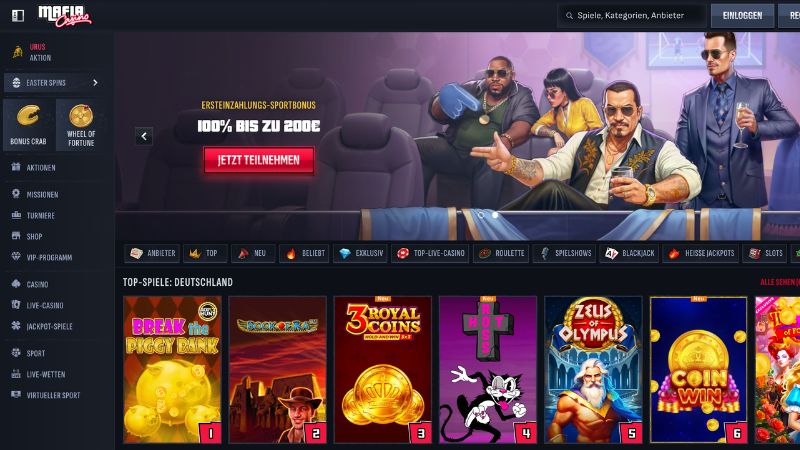 Mafia Casino Screenshot